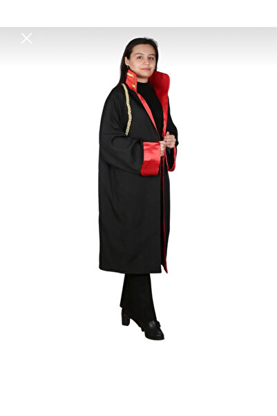 RONA TEKSTİL Krep Savcı Cübbesi (İSİM IŞLEMELİ)(İMALATÇISINDAN : R ONA TEKSTİL)(KREP KUMAŞ- UNİSEX)