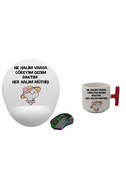 RHG Art وسادة موريس مطبوعة ومستوردة لجميع الأعمار + مجموعة أكواب