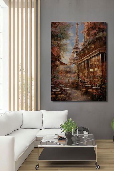 Teona Ahşap Paris Romance Decorativ Lemn MDF Dreptunghi Acasă, Locul de Muncă Pictură Perete