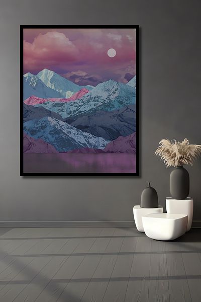 Teona Ahşap Munte Magici Decorativ Lemn MDF Dreptunghi Acasă, Locul de Muncă Pictură Perete