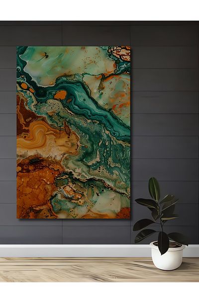 Teona Ahşap Acasă decorativă dreptunghiulară din lemn MDF abstract, pictură murală la locul de muncă