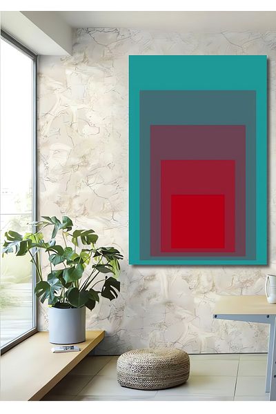 Teona Ahşap Abstracție Geometrică Decorativă Lemn MDF Dreptunghi Acasă, Locul de Muncă Pictură Perete