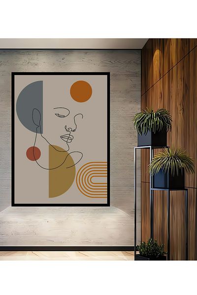 Teona Ahşap Modern Line Face Decorativ Lemn MDF Dreptunghi Acasă, Locul de Muncă Pictură Perete