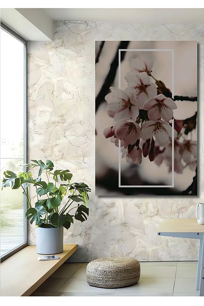 Teona Ahşap Sakura Flowers Decorativ Lemn MDF Dreptunghi Acasă, Locul de Muncă Pictură Perete