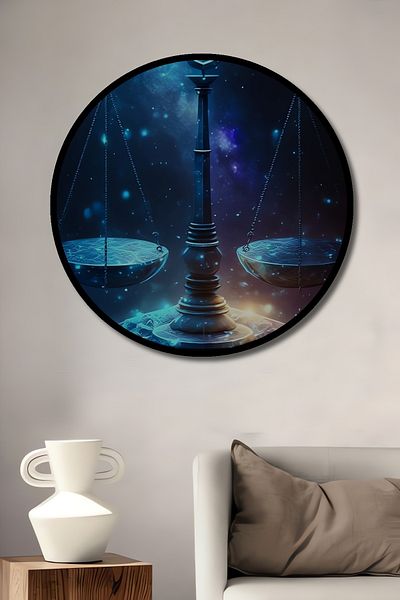 Teona Ahşap Scala Galaxy Decorativă Lemn MDF Rotund Acasă, Locul de Muncă Pictură Perete