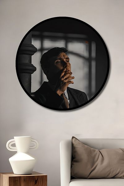 Teona Ahşap Peaky Blinders Decorativ Lemn MDF Casă Rotundă, Pictură Perete Locul de Muncă