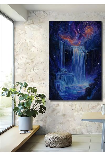 Teona Ahşap Cascada Sky Decorativ Lemn MDF Dreptunghi Acasă, Locul de Muncă Pictură Perete