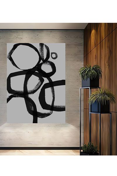 Teona Ahşap Cercuri abstracte Decorative Lemn MDF Dreptunghi Acasă, Locul de muncă Pictură murală