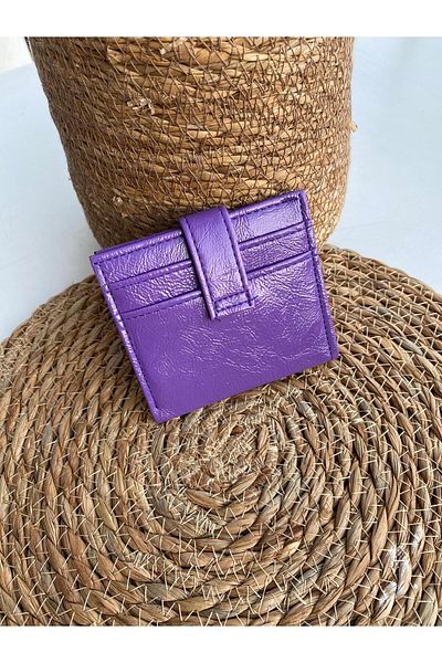 H&D COLLECTİON Soft Textured 8K Card Holder Compartment Paper Coin Compartment Wallet