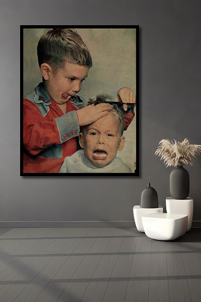 Teona Ahşap Brother Joke Lemn MDF Dreptunghi Decorativ Acasă, Locul de Muncă Pictură Murală