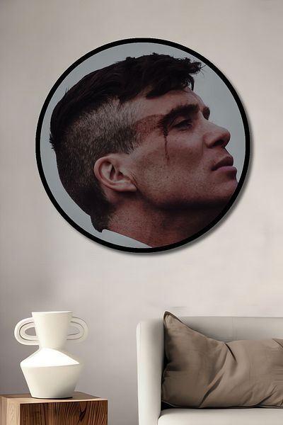 Teona Ahşap Peaky Blinders Decorativ Lemn MDF Casă Rotundă, Pictură Perete Locul de Muncă