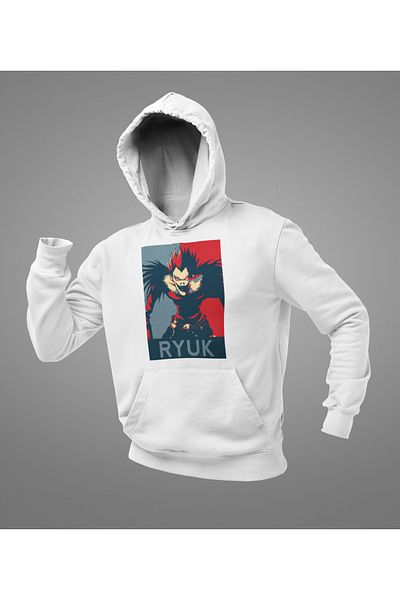 SEVBANO Ryuk Anime Character Printed Unisex Oversize Hoodie