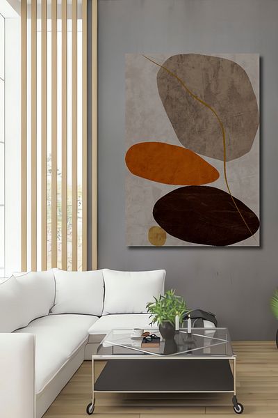 Teona Ahşap Abstrac Minimalist Lemn MDF Dreptunghi Decorativ Acasă, Locul de Muncă Pictură Perete