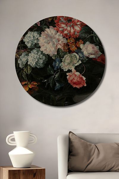 Teona Ahşap Magic of Colors Lemn MDF Rotund Decorativ Acasă, Locul de Muncă Pictură Perete