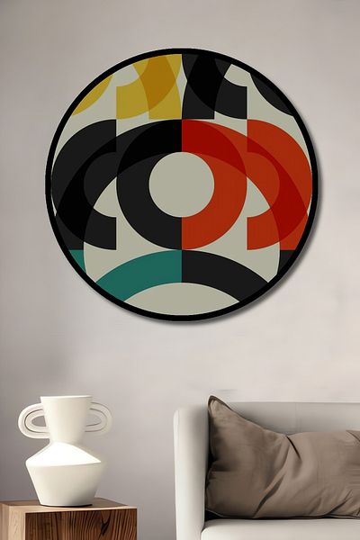 Teona Ahşap Cercuri Colorate Decorative Lemn MDF Rotund Casa, Locul de Muncă Pictură Perete