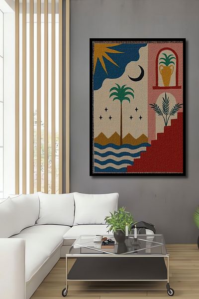 Teona Ahşap Natura exotică Lemn MDF Dreptunghi Decorativ Acasă, Locul de Muncă Pictură Murală