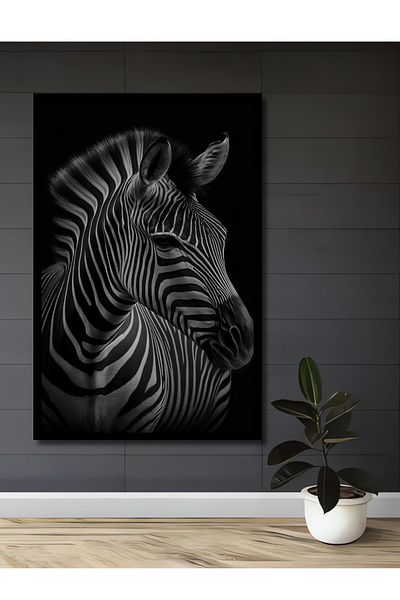 Teona Ahşap Zebra Elegance Decorativ Lemn MDF Dreptunghi Acasă, Locul de Muncă Pictură Perete