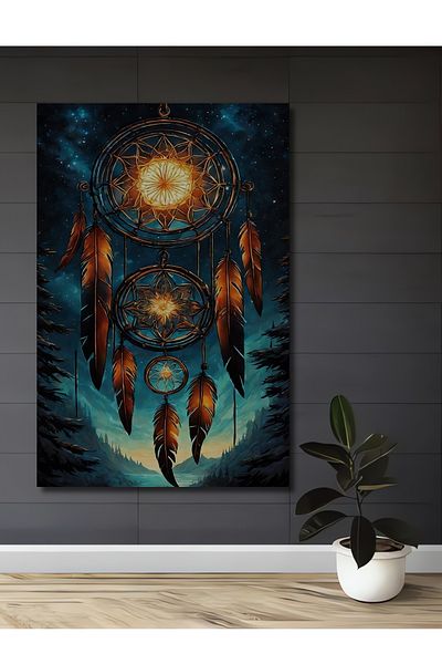 Teona Ahşap Dream Catcher Decorativ Lemn MDF Dreptunghi Acasă, Locul de Muncă Pictură Perete
