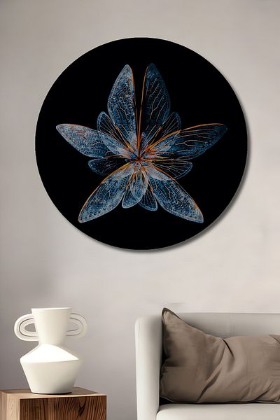 Teona Ahşap Cristal Floare Decorativ Lemn MDF Rotund Acasă, Locul de Muncă Pictură Perete