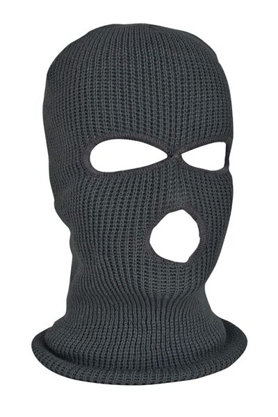 PAKER GİYİM Gray Winter 3-Eye Snow Mask