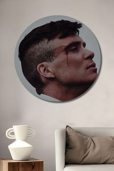 Teona Ahşap Peaky Blinders Decorativ Lemn MDF Casă Rotundă, Pictură Perete Locul de Muncă