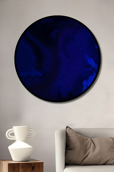 Teona Ahşap Deep Sea Abstract Decorativ Lemn MDF Rotund Acasă, Locul de Muncă Pictură de perete