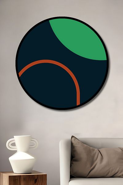 Teona Ahşap Forme abstracte Decorative Lemn MDF Rotund Acasă, Locul de muncă Pictură murală
