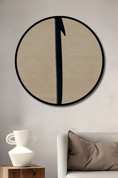 Teona Ahşap Caligrafie Artă Decorativă Lemn MDF Rotund Acasă, Locul de Muncă Pictură Perete