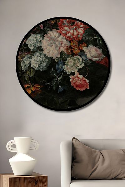 Teona Ahşap Magic of Colors Lemn MDF Rotund Decorativ Acasă, Locul de Muncă Pictură Perete