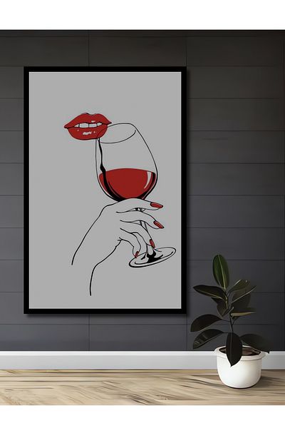 Teona Ahşap Red Passion Decorativ Lemn MDF Dreptunghi Acasă, Locul de Muncă Pictură Perete