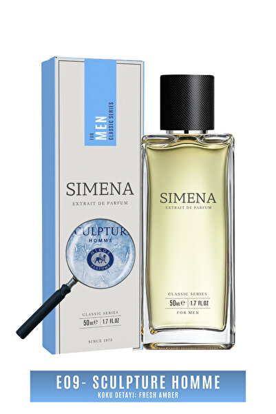 Simena E09 - Sculpture Erkek Parfümü - Fresh Amber Edp 50ml