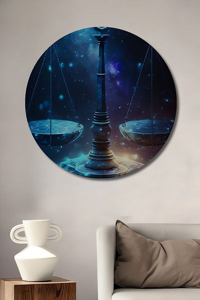 Teona Ahşap Scala Galaxy Decorativă Lemn MDF Rotund Acasă, Locul de Muncă Pictură Perete
