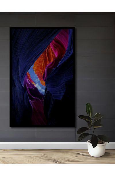 Teona Ahşap Antelope Canyon Decorativ Lemn MDF Dreptunghi Acasă, Locul de Muncă Pictură Perete