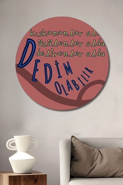 Teona Ahşap Angry Birds Were Decorativ Lemn MDF Rotund Acasă, Locul de Muncă Pictură Perete