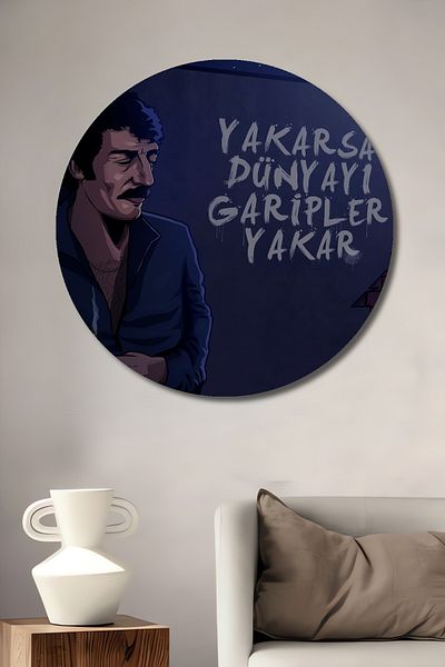 Teona Ahşap Arabesque Legend Decorativ Lemn MDF Casă Rotundă, Locul de Muncă Pictură Perete