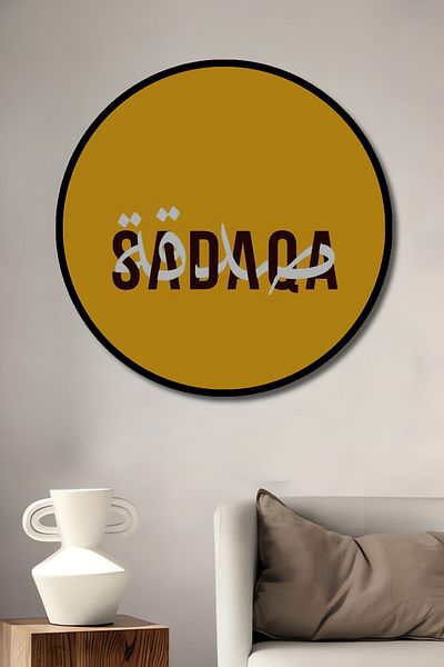 Teona Ahşap Sadaka Modern Decorativ Lemn MDF Rotund Acasă, Locul de Muncă Pictură Perete