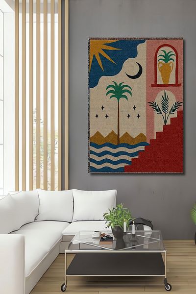 Teona Ahşap Natura exotică Lemn MDF Dreptunghi Decorativ Acasă, Locul de Muncă Pictură Murală