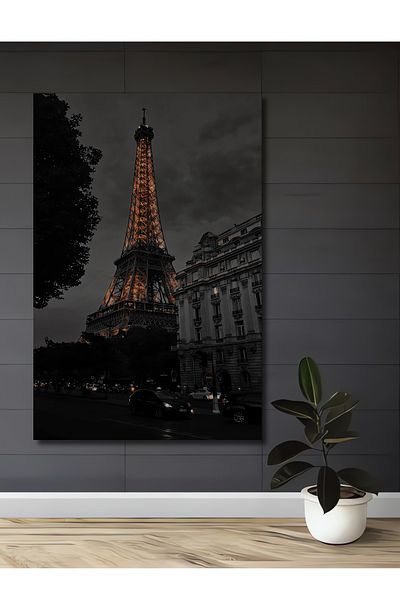 Teona Ahşap Turnul Eiffel Decorativ Lemn MDF Dreptunghiular Casa, Locul de Muncă Pictură Perete
