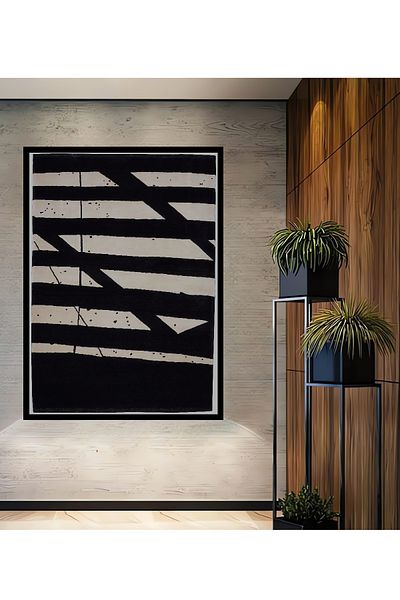 Teona Ahşap Linii abstracte Decorative Lemn MDF Dreptunghi Acasă, Locul de muncă Pictură murală