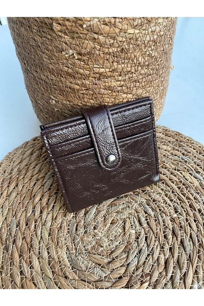 H&D COLLECTİON Портфейл с мека текстура за 8 карти и отделение за банкноти