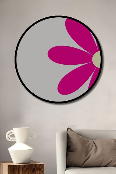 Teona Ahşap Floare Roz Decorativă Lemn MDF Rotund Acasă, Locul de Muncă Pictură Perete
