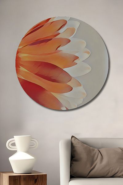 Teona Ahşap Flower Beauty Decorativ Lemn MDF Rotund Acasă, Locul de Muncă Pictură Perete