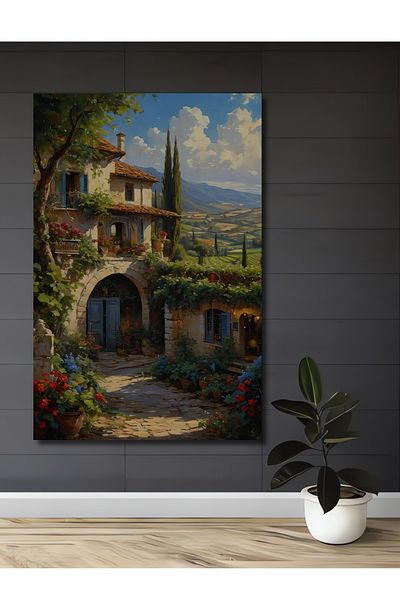Teona Ahşap Tuscany Dream Lemn MDF Dreptunghi Decorativ Acasă, Locul de Muncă Pictură Perete