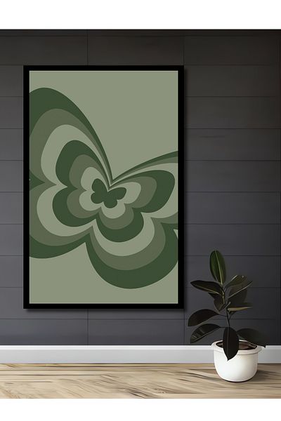 Teona Ahşap Decorativ Fluture Abstract Lemn MDF Dreptunghi Acasă, Locul de Muncă Pictură Perete