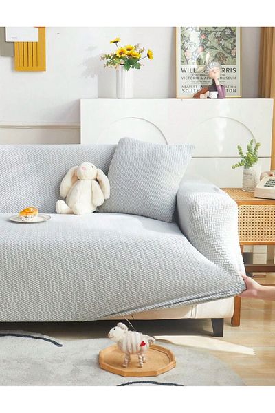 ÖZMAKAN Husa de canapea jacquard de inalta calitate cu 3 locuri - elastica si lavabila 1 bucata