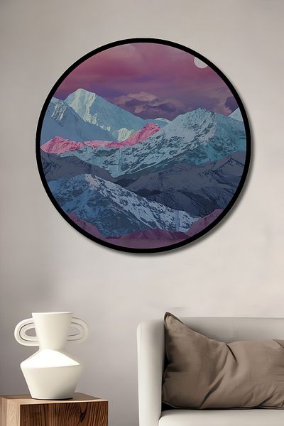 Teona Ahşap Munte Magici Decorativ Lemn MDF Rotund Casa, Locul de Muncă Pictură Perete