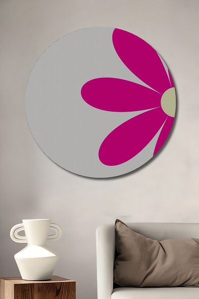 Teona Ahşap Floare Roz Decorativă Lemn MDF Rotund Acasă, Locul de Muncă Pictură Perete
