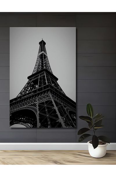 Teona Ahşap Turnul Eiffel Decorativ Lemn MDF Dreptunghiular Casa, Locul de Muncă Pictură Perete