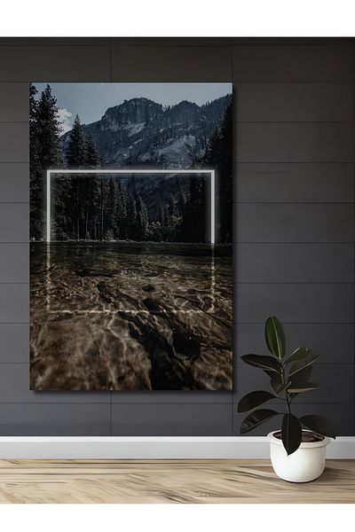 Teona Ahşap Miracolul Naturii Lemn MDF Dreptunghi Decorativ Casa, Locul de Muncă Pictură Perete