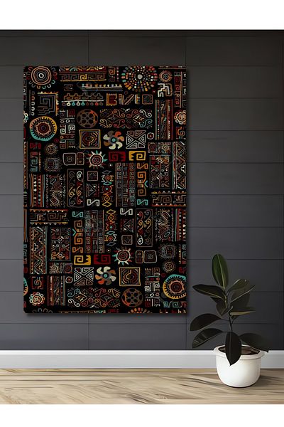 Teona Ahşap Modele etnice Decorative Lemn MDF Dreptunghi Acasă, Locul de Muncă Pictură Perete
